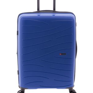 GLADIATOR MALETA POLIPROPILENO 60 CM  4 RUEDAS, DOBLE RUEDA AZUL